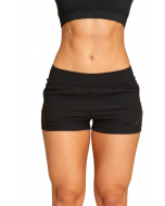 Short Aptitud Mujer Solar Pro Con Recortes Negro