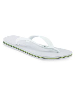 Ojotas Havaianas Hombre Top Brasil Blancas